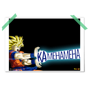 Dragon Ball Super Goku Kamehameha Kame Super Saiyan Poster