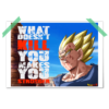 Dragon Ball Z Majin Vegeta Super Saiyan What doesn't kill you makes you stronger Poster