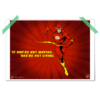 Flash Cartoon Series If you are not moving you are not living comic style poster