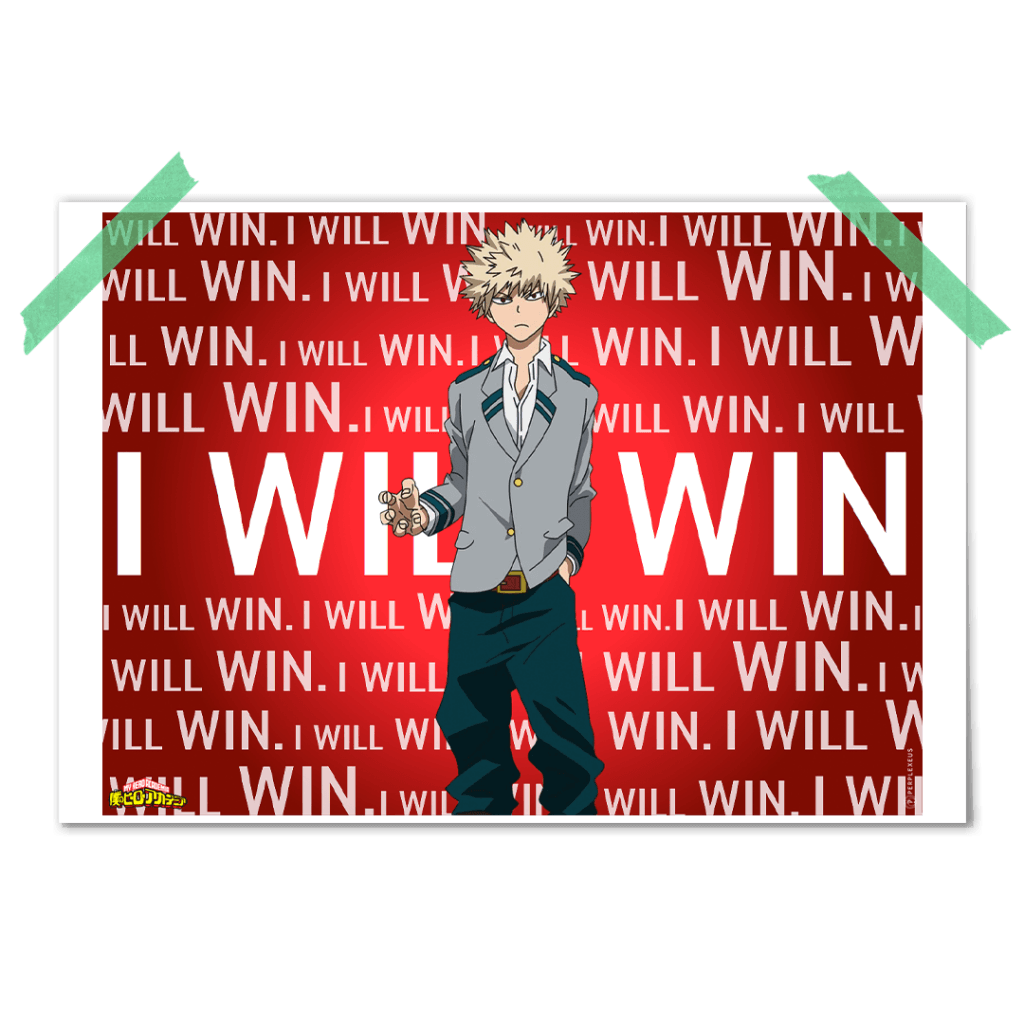 My Hero Academia Bakugo Poster Perplexeus