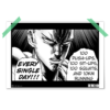 One Punch Man Saitama Manga Style Black and White Every Single Day 100 Pushups 100 Sit ups 100 squats and 10km Running Intense Serious Funny Poster